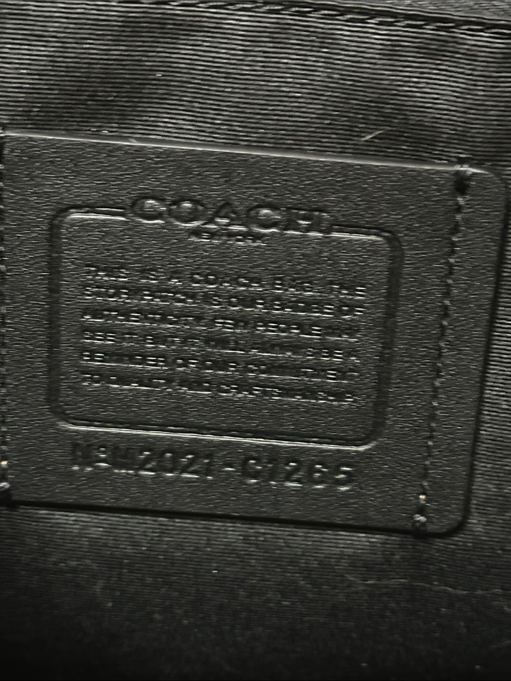 Coach Black Leather Men's Backpack with Front Pockets - Picture 7 of 7